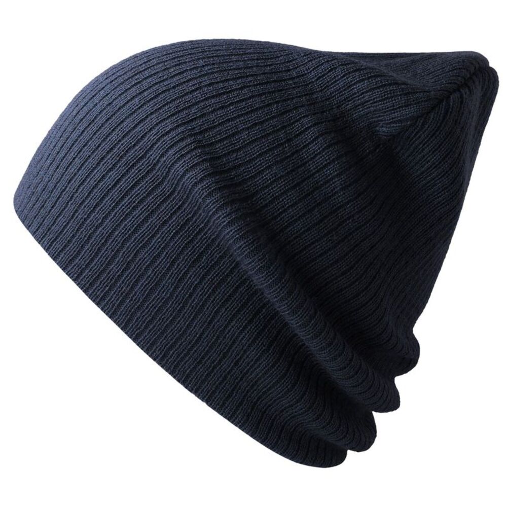 Atlantis Unisex Adult Brad Recycled Slouch Beanie / Navy